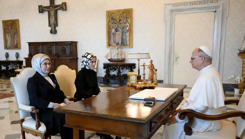 Emine Erdoğan ve Papa Leo Görüşmesi: Gazze Krizi Üzerine Önemli Mesajlar