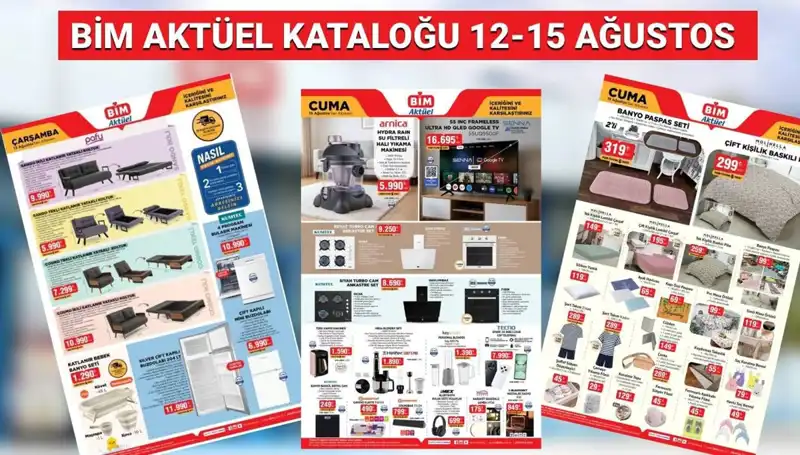 2025 BİM 12-15 Ağustos Aktüel Kataloğunda Neler Var?