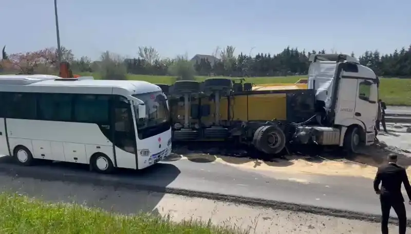 Büyükçekmece'de Dehşet Veri Trafik Kazası: Otoyol 3 Saat Kapalı Kaldı!